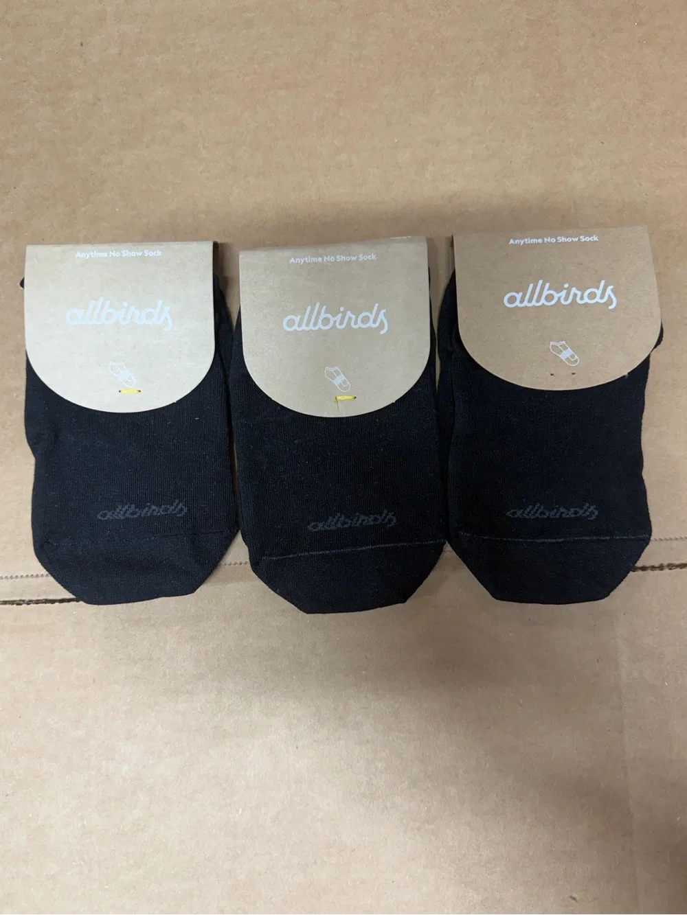 Allbirds Anytime No Show Sock Natural Black Size 11